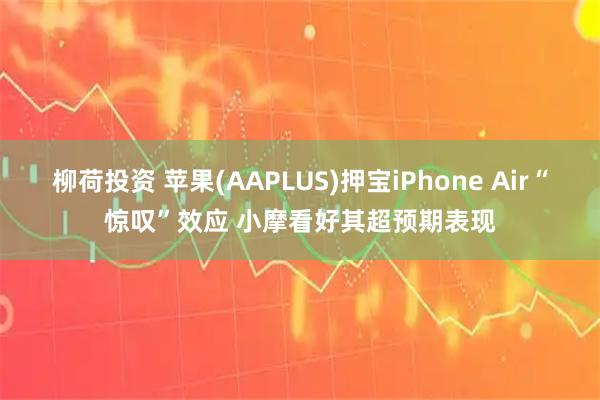 柳荷投资 苹果(AAPLUS)押宝iPhone Air“惊叹”效应 小摩看好其超预期表现