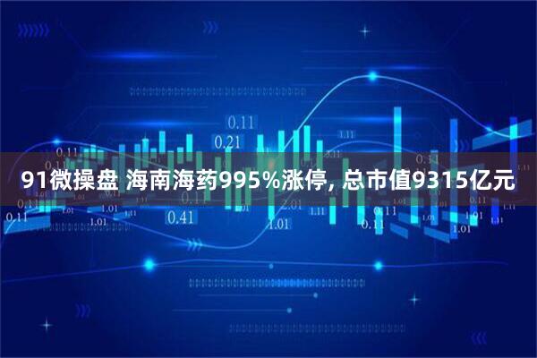 91微操盘 海南海药995%涨停, 总市值9315亿元