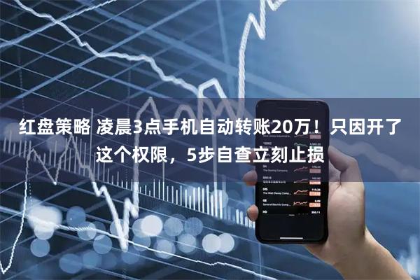 红盘策略 凌晨3点手机自动转账20万！只因开了这个权限，5步自查立刻止损